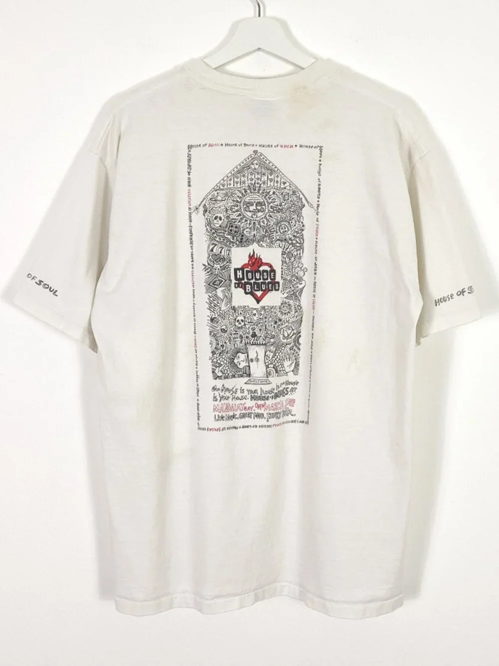 House of Blues Las Vegas Vintage Crew Neck Tee - Picture 8 of 9